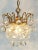 Brass & Lead Crystal Chandelier from Schröder and Co., 1970s For Sale - Image 9 of 10