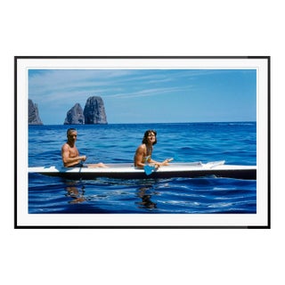 Toni Frissell 'Capri Kyak' Archival Pigment Print Framed in Black For Sale