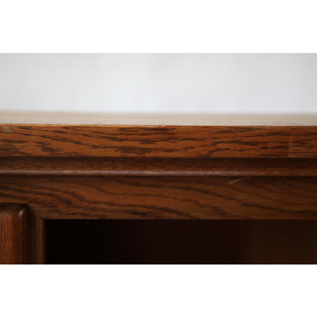 Belgian Gothic Style Carved Oak Cabinet, 1960s For Sale - Image 10 of 14