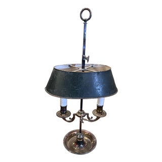 Hot Water Bottle Lamp with Silver Metal Base For Sale