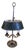 Hot Water Bottle Lamp with Silver Metal Base For Sale