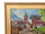 Silvio Silvestri, Listed Artist European Cityscape Village Oil Painting W/ Antiqued Gold Frame For Sale - Image 4 of 12