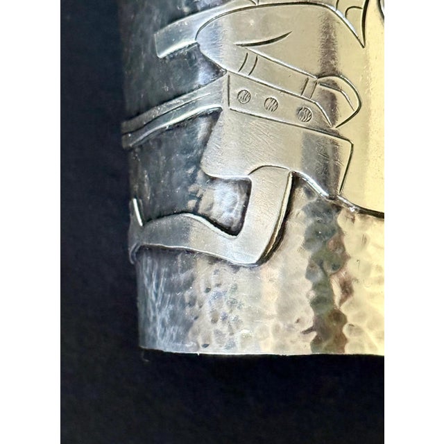 Bespoken Sculptural Sterling Silver Bracelet by Graziella Laffi For Sale - Image 11 of 14