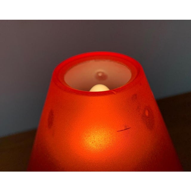Red Postmodern Italian Lulu Table Lamp from Veneta Lumi, 1980s For Sale - Image 8 of 18