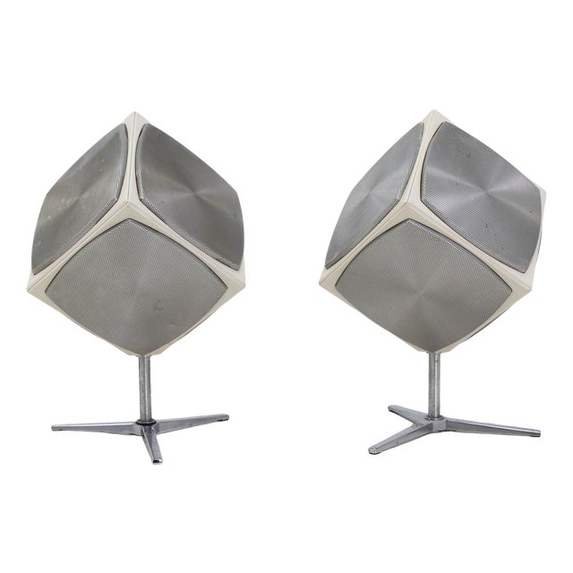 Audio Speakers from Grundig, 1960s, Set of 2 For Sale