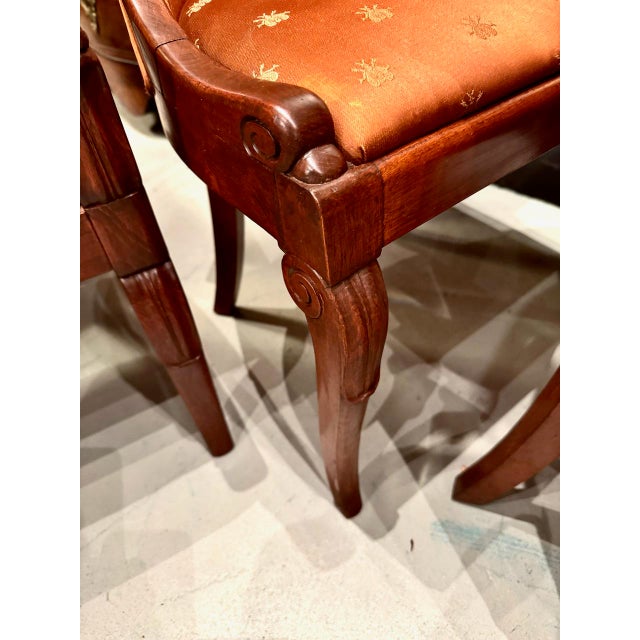 Wood Set of 6 Empire-Style Dining Chairs For Sale - Image 7 of 12