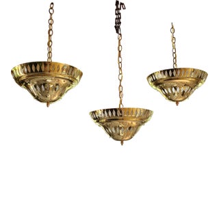 Mid-Century Hollywood Glamour Bagues Style Pendants - Set of 3 For Sale