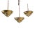 Mid-Century Hollywood Glamour Bagues Style Pendants - Set of 3 For Sale