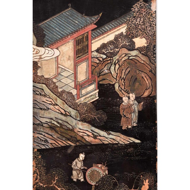 Wood Monumental Chinese Coromandel 12 Panel Room Screen For Sale - Image 7 of 12
