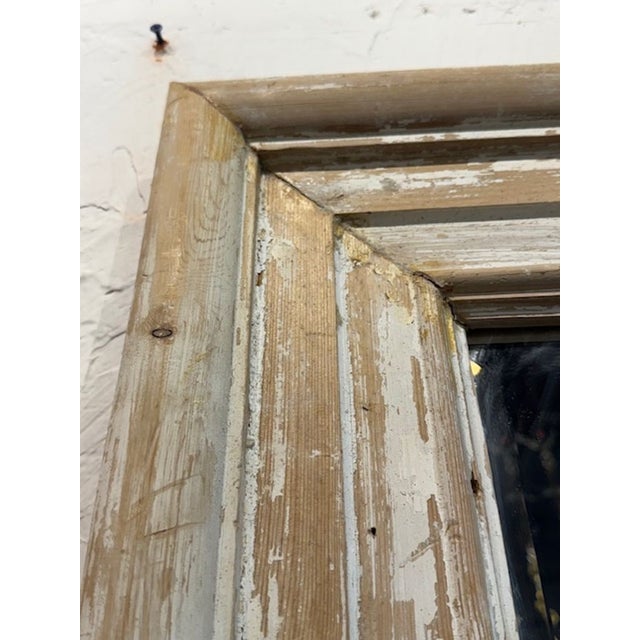 19th Century French White-Washed Mirror For Sale - Image 4 of 5