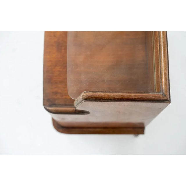 Brown Mid-Century Italian Nightstands in Wood and Glass, 1950s, Set of 2 For Sale - Image 8 of 12