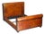European King Bed Frame in Hand-Dyed Brown Leather from Ralph Lauren For Sale