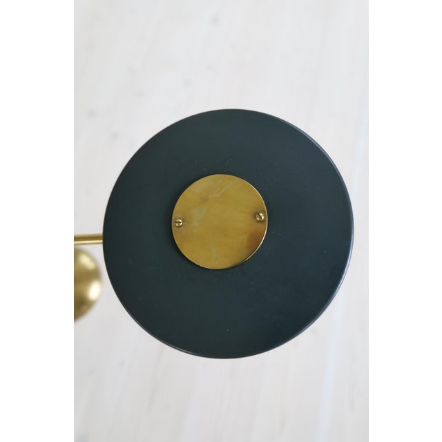 Midcentury Modern Brass and Walnut Table Lamp by Einar Bäckström, Sweden, 1950 For Sale - Image 12 of 18