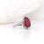 Metal Pink Tourmaline Ring With Natural Diamond Halo: Solid 14k Gold, Pear Cut 11x8mm, Size 6.75 For Sale - Image 7 of 10