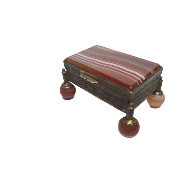 Red Victorian Agate Box, Great Britain, 1890s For Sale - Image 8 of 18