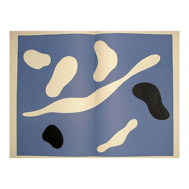 Jean Arp Original Lithograph DM0220d Derriere Le Miroir 1949 For Sale