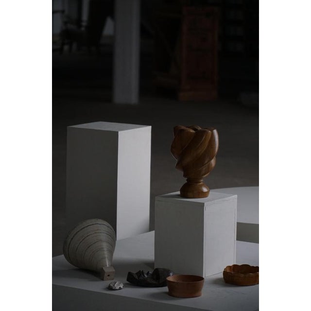 1960s Mid-Century Scandinavian Wooden Vase, 1960s For Sale - Image 5 of 13