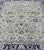 Floral Vintage Oushak in Blue and Cream With All-Over Design 8'0 X 10'7 For Sale In Atlanta - Image 6 of 13