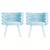 Set of 2 sky blue marshmallow dining chairs, Royal Stranger Dimensions: 78 x 70 x 60 cm Materials: Velvet upholstery and...