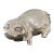 Late 20th Century Italian Silver Pig Figurine in the Style of Alessandro Magrino For Sale