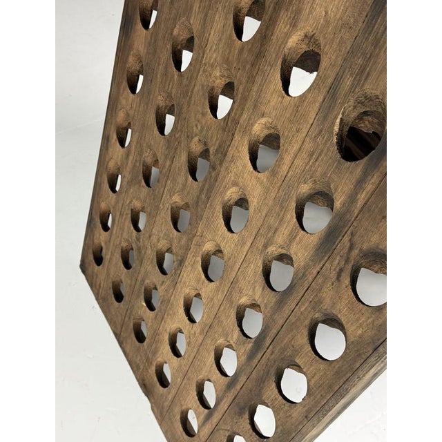 Oak Champagne Wine Rack Pupitre For Sale - Image 5 of 15