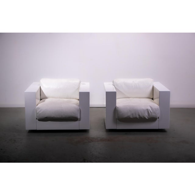 Saratoga Armhairs by Lella and Massimo Vignelli for Poltronova, 1990, Set of 2 For Sale - Image 10 of 18