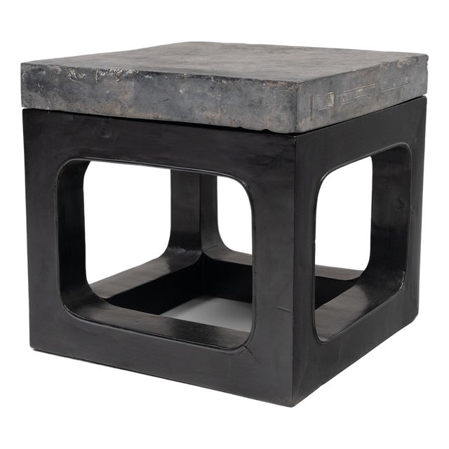 Chinese Golden Brick Side Table, C. 1838 For Sale