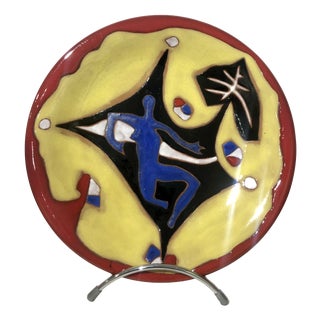 Ceramic Plate from Jean Lurçat, 1960 For Sale