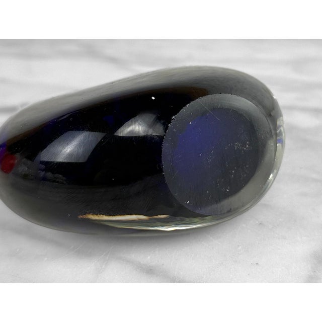 Late 20th Century Vintage Art Glass Water Drop Paperweight Sculpture For Sale - Image 5 of 5