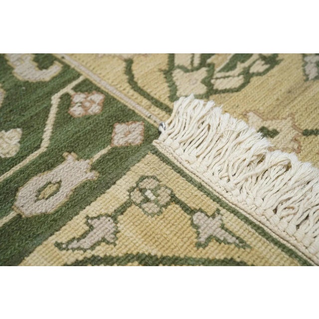 Green Sumak Rug 4'1'' X 6'1'' For Sale - Image 8 of 9