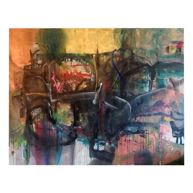 Stefano Mazzolini, Donetsk, 2022, Acrylic & Oil on Canvas For Sale