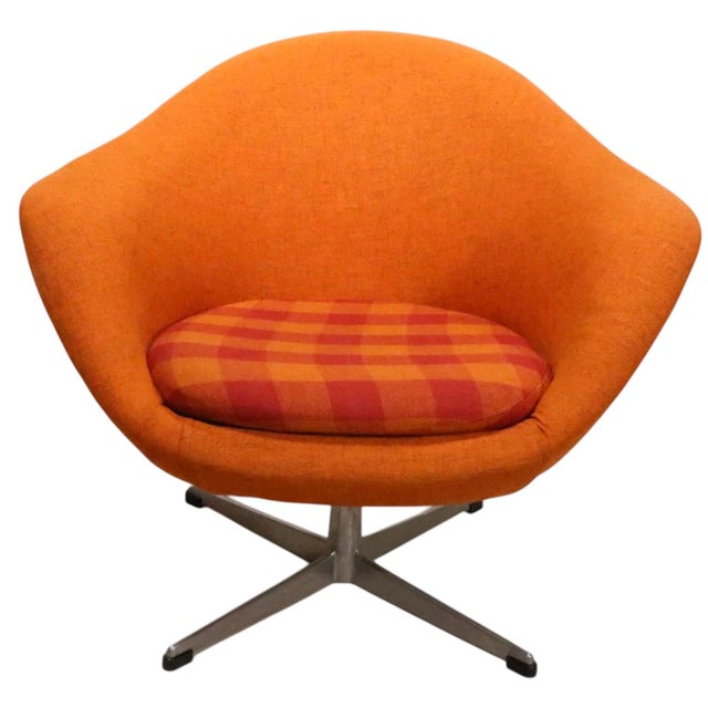 Metal Mid Century Swivel Pod Chair by Bramminge Mobelfabrik C. 1950/60's For Sale - Image 7 of 12