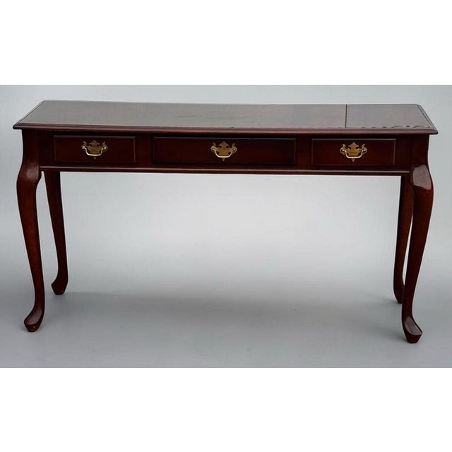 Brown Console Table with Drawer For Sale - Image 8 of 8