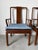 Wood Vintage Henredon Hollywood Regency Chinoiserie Sculpted Mahogany Dining Armchairs – Pair For Sale - Image 7 of 16