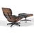 Mid 20th Century Rare Pair of Early Rosewood Eames Lounge Chairs For Sale - Image 5 of 15
