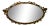 Vintage Ormolu Oval Mirror Vanity Tray For Sale