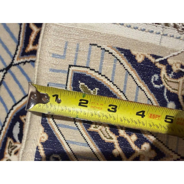 Gray Pasargad Gray Persain Isfahan Silk & Wool For Sale - Image 8 of 13
