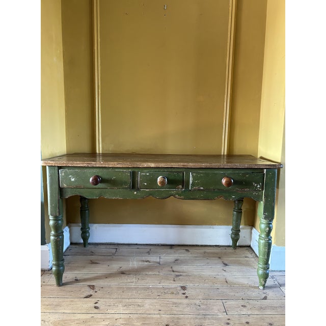 Vintage Painted Console Table For Sale - Image 13 of 13