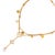 Modern Floral Pearl Charm Gold Anklet For Sale - Image 3 of 5