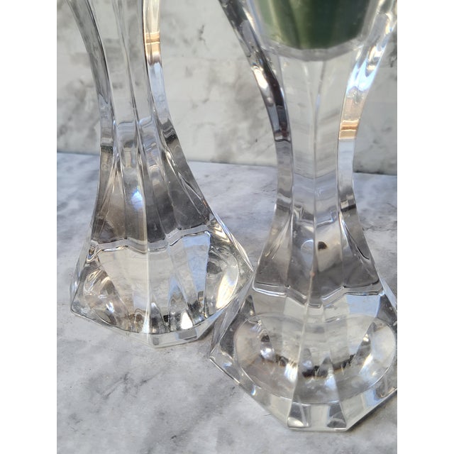 Villeroy & Boch 1990s Villeroy and Boch Crystal Candle Holders - Set Of For Sale - Image 4 of 10