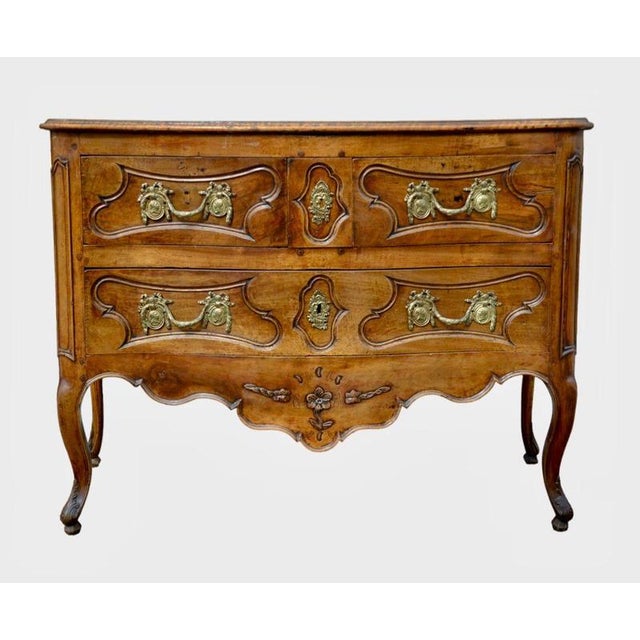 Louis XV Walnut Chest of Drawers, 18th Century For Sale - Image 9 of 9