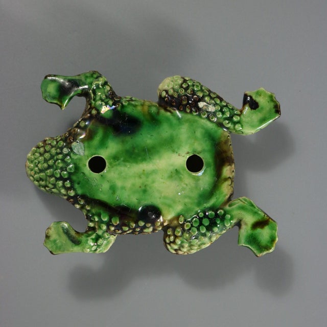 Portuguese Majolica Palissy Toad Wall Figure For Sale - Image 4 of 6