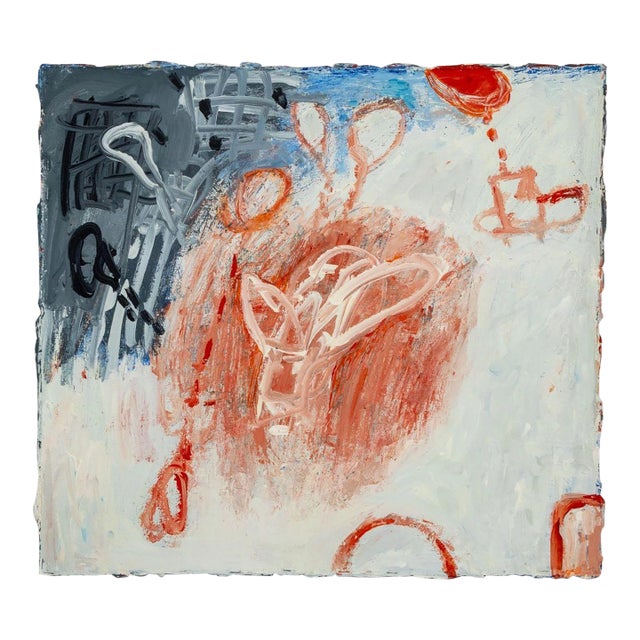 Elfi Schuselka Abstract Composition Oil on Canvas For Sale