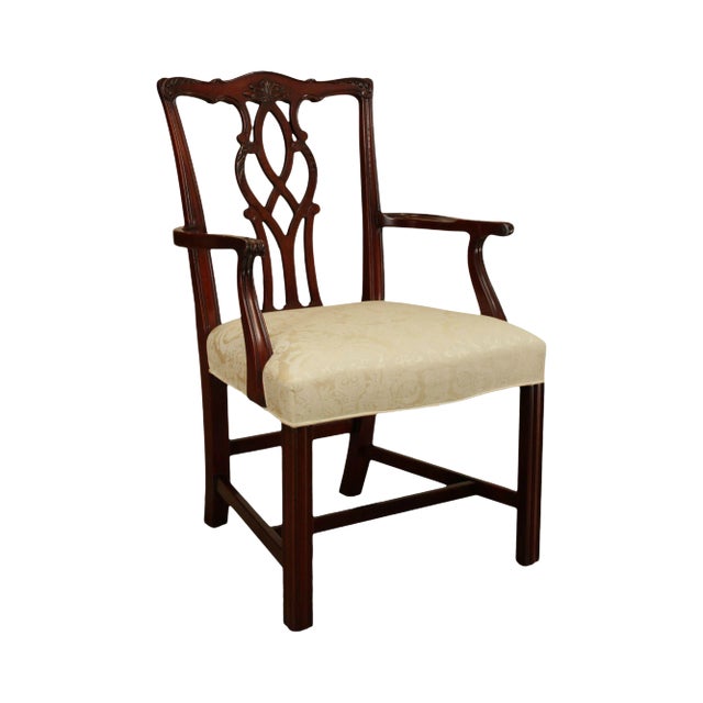 Kindel Chippendale Style Mahogany Armchair (A) For Sale