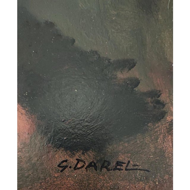 Modern Georges Darel, Portrait de Fillette, 1935, Oil on Wood For Sale - Image 3 of 10