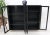 Large Mid-Century Modern Ebonized and Cerused Walnut Four Doors Bookcase For Sale - Image 9 of 13