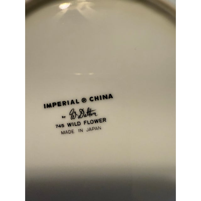 1960s Imperial China W. Dalton 745 Wild Flower Dishes - Set of 39 For Sale - Image 14 of 18