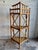 Hollywood Regency Vintage 1950s Tiger Rattan Corner Shelf, Pagoda Top, Three Tier For Sale - Image 3 of 6