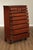 American Antique American Chippendale Period Cherry Tall Chest Of Drawers For Sale - Image 3 of 18