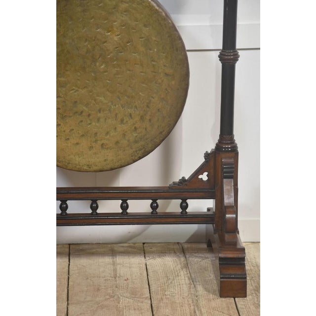 Monumental Gothic Revival Walnut Dinner Gong For Sale - Image 4 of 11